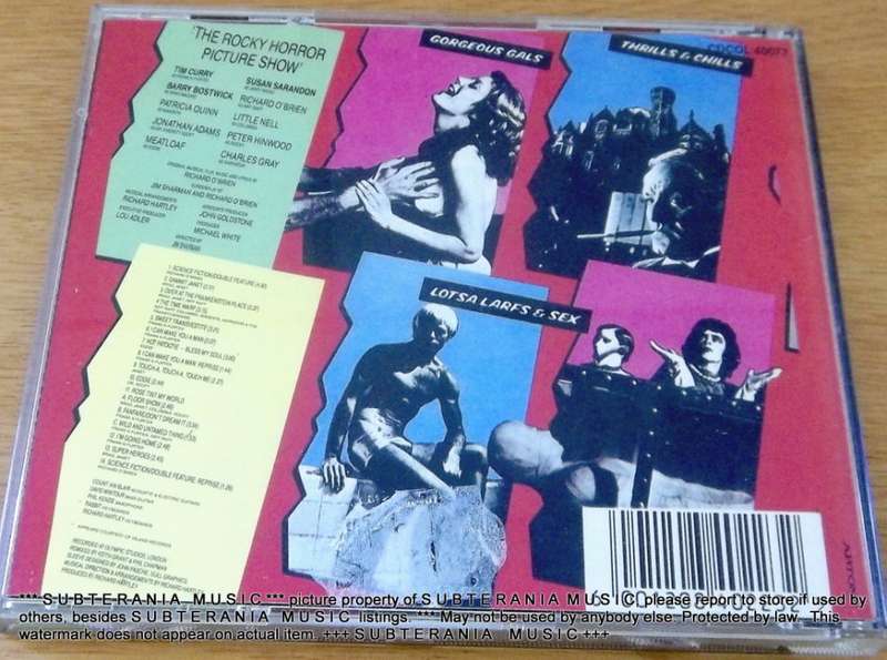 THE ROCKY HORROR PICTURE SHOW O.S.T. CD