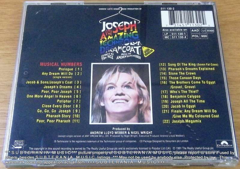JOSEPH AND THE AMAZING TECHNICOLOR DREAMCOAT  O.S.T. CD