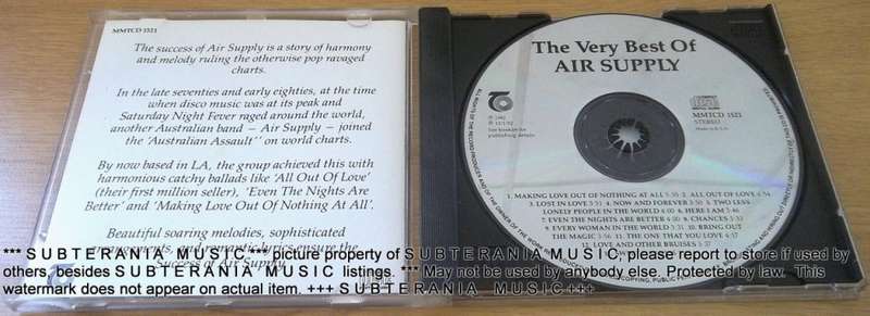 AIR SUPPLY The Very Best Of Air Supply  [Shelf G Box 16]