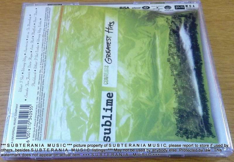 SUBLIME Greatest Hits  [Shelf G Box 16]