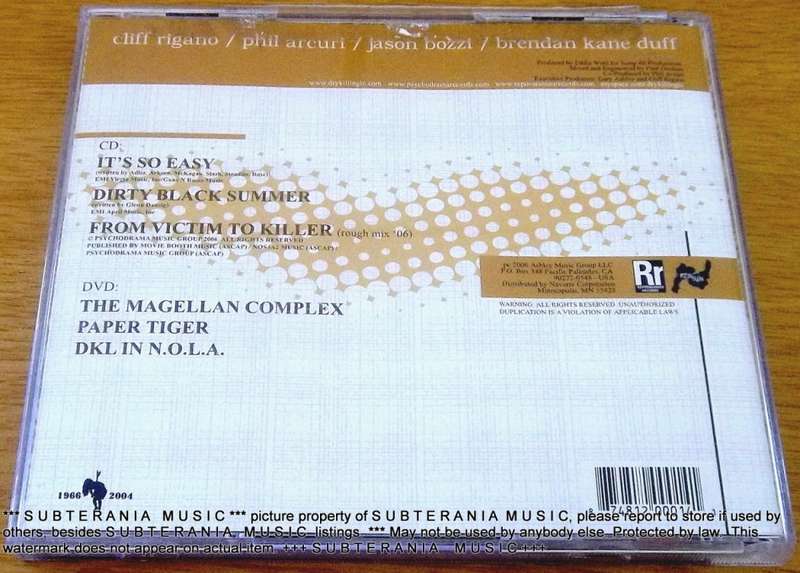 DRY KILL LOGIC The Magellan Complex CD+ DVD  [Shelf G Box 17]