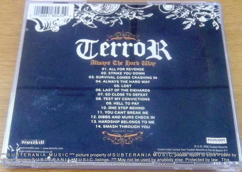 TERROR Always the Hard Way  [Shelf G Box 17]
