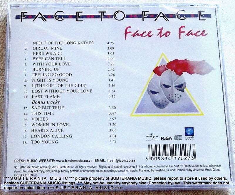 FACE TO FACE Face to Face + Bonus Tracks Best of