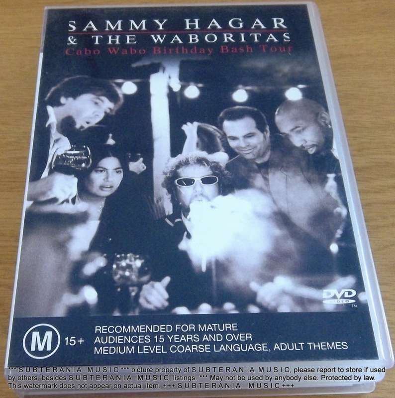 SAMMY HAGAR And The Waboritas ¿  Cabo Wabo Birthday Bash Tour 2 x dvd