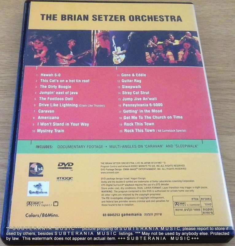 THE BRIAN SETZER ORCHESTRA Live in Japan DVD