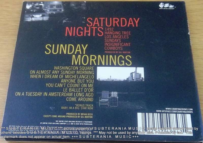COUNTING CROWS Sunday Nights and Sunday Mornings  [Shelf G Box 9]