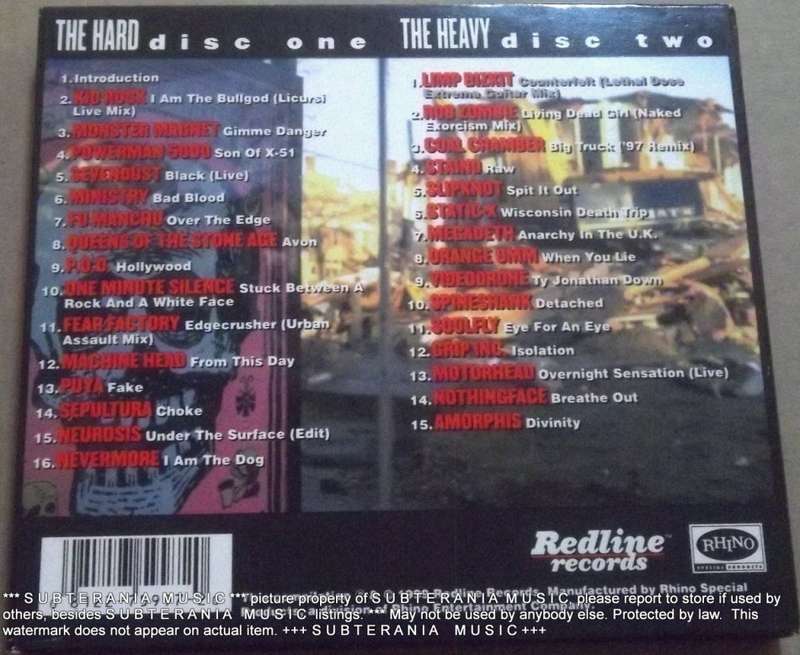 THE HARD + THE HEAVY Digipak - Excellent hard rock / metal compilation] [Shelf G Box 11]