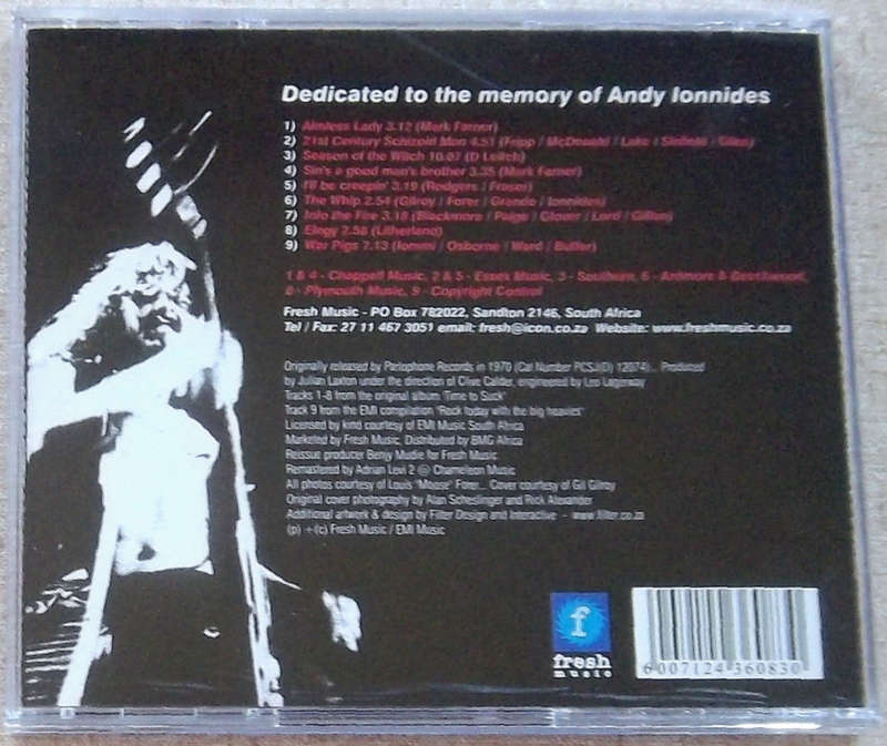 SUCK Time to Suck SOUTH AFRICA 70s Heavy Progressive Rock Cat# FRESHCD 118
