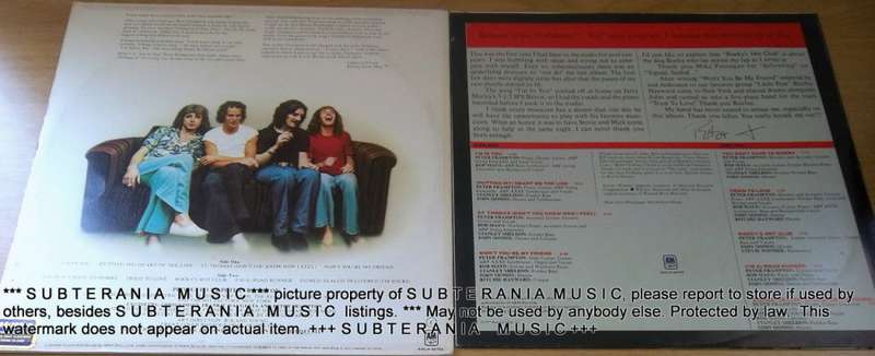 PETER FRAMPTON I`m In You Vinyl Record IMPORT