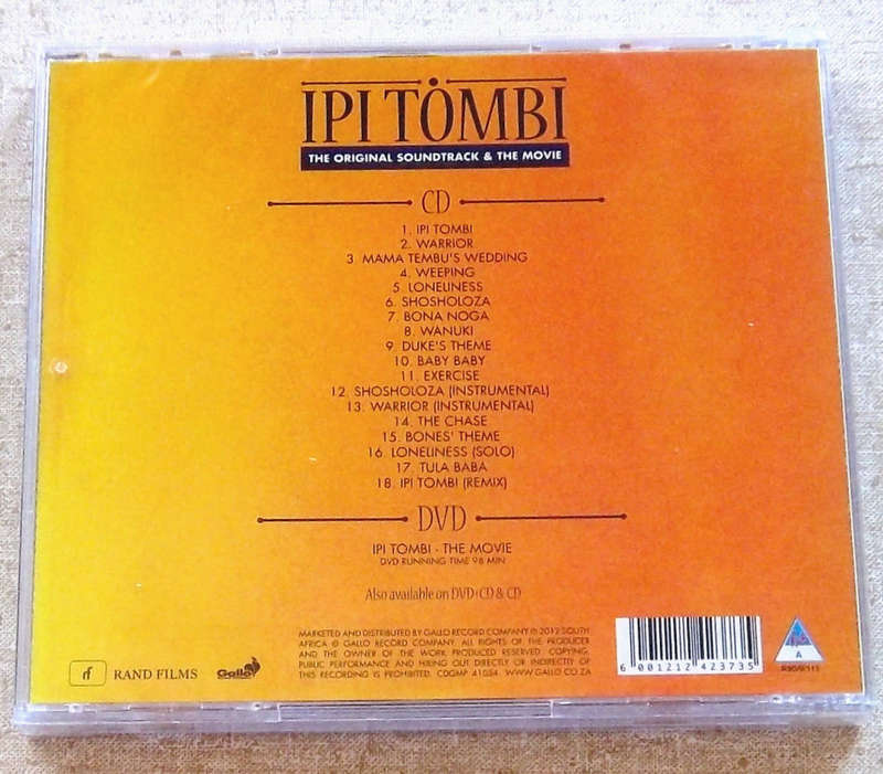 IPI TOMBI Soundtrack CD + Movie DVD