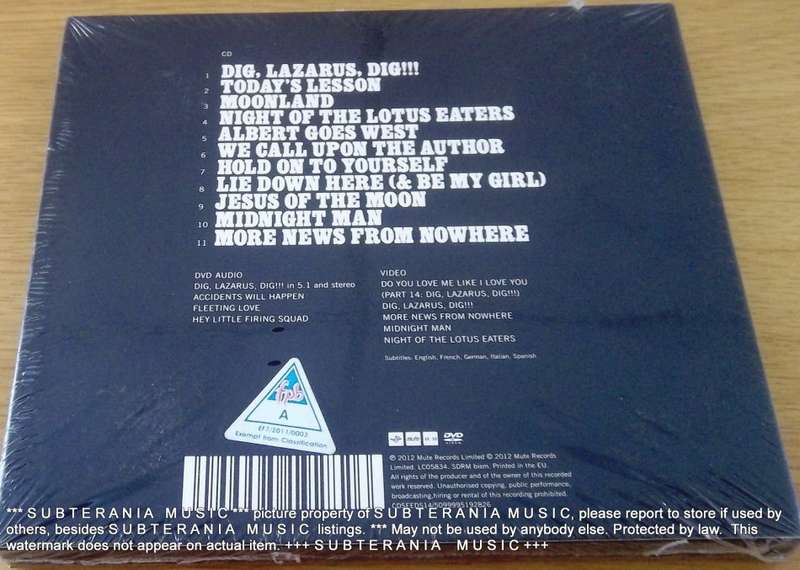 NICK CAVE & THE BAD SEEDS CD+DVD Dig!!! Lazarus Dig!!! DELUXE EDITION