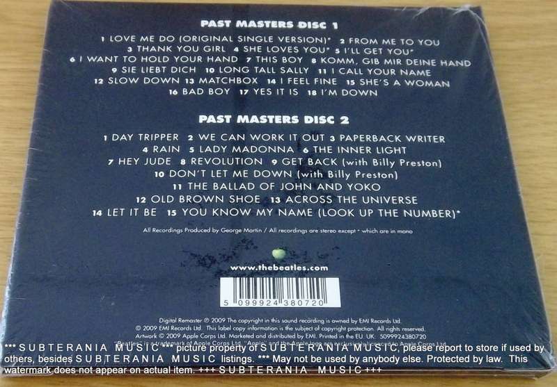 THE BEATLES Past Masters 2xCD [2009 remaster]