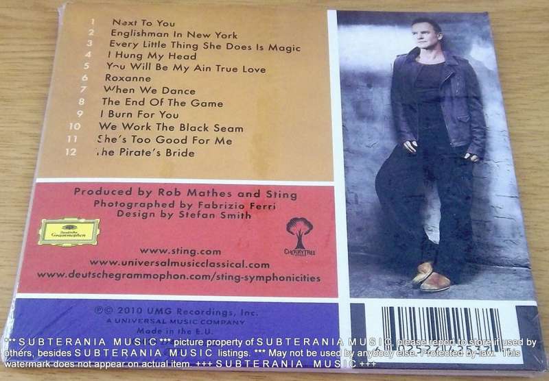 STING Symphonicities CD  [SEALED]