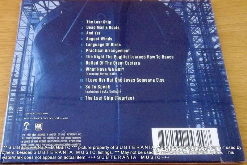 STING The Last Ship CD [SEALED]