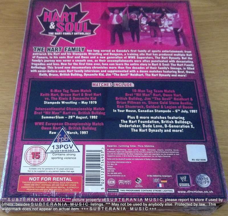WWE Hart and Soul: The Hart Family Anthology [sealed]