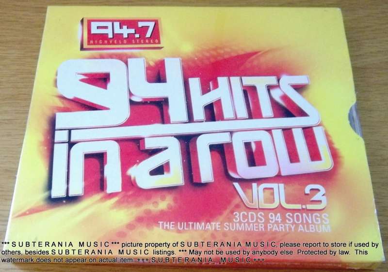 Various Mixed By Vin Deysel - 94 Hits In A Row Vol 3  [SEALED]