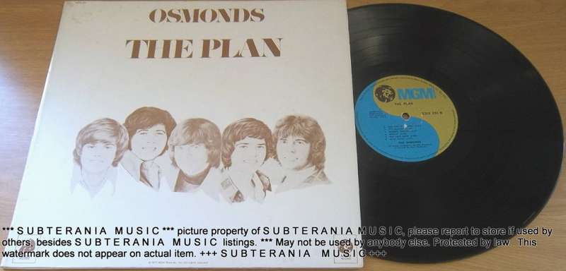 THE OSMONDS The Plan vinyl LP