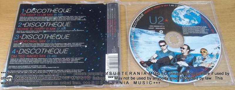 U2 Discotheque Maxi Single   [Shelf G Box 18]