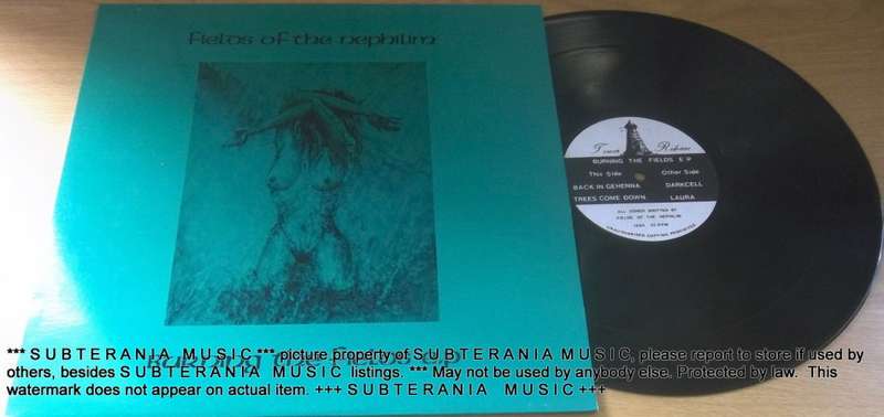 FIELDS OF THE NEPHILIM Burning the Fields E.P. Vinyl Record