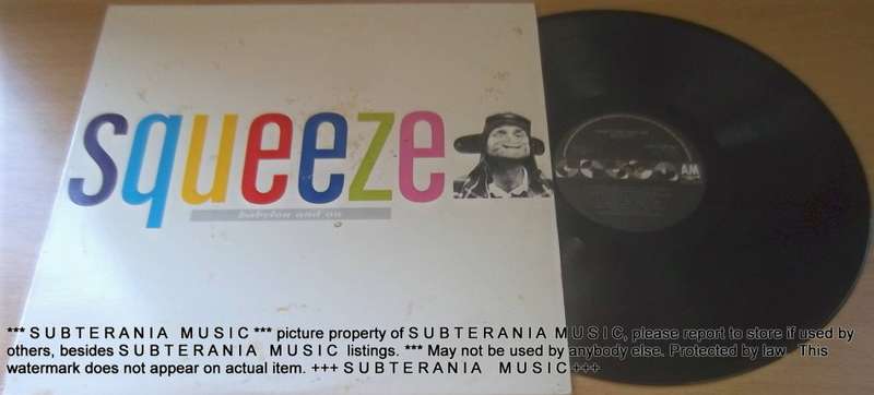 SQUEEZE Babylon and On  Blues Vinyl Record