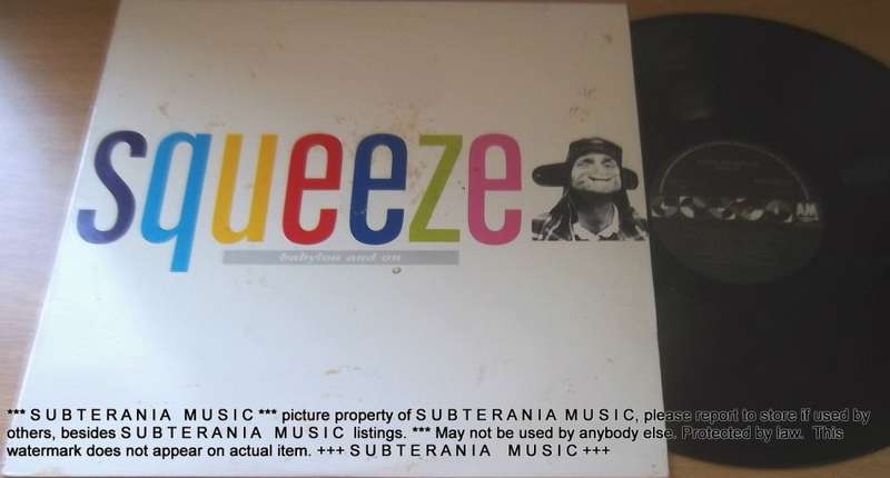SQUEEZE Babylon and On  Blues Vinyl Record