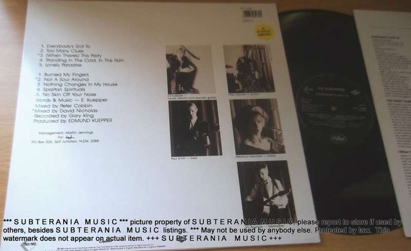 ED KUEPPER Everybody's Got To Vinyl Record