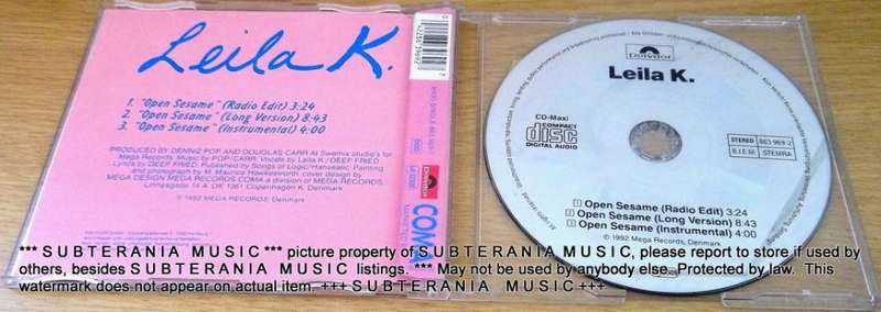 LEILA K Open Sesame Maxi Single  [Shelf G Box 18]