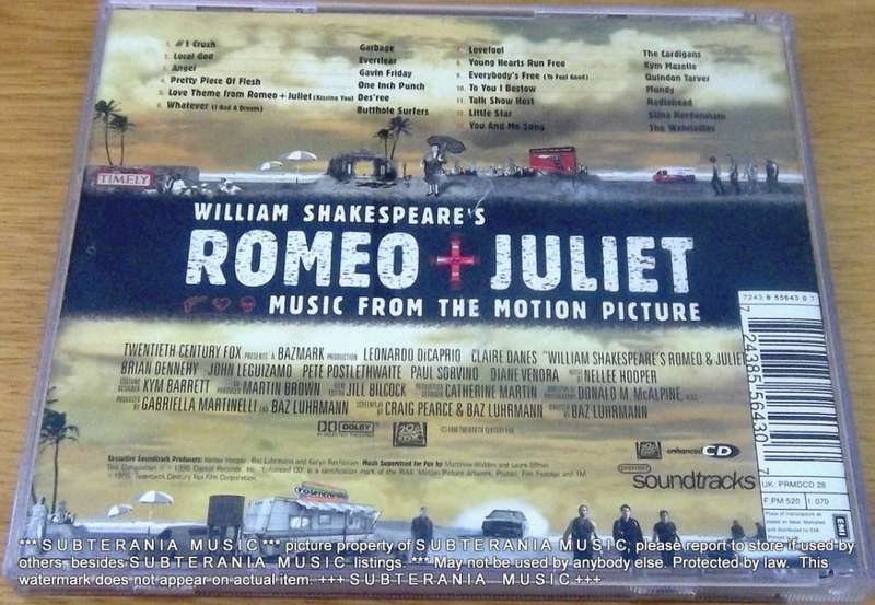ROMEO + JULIET O.S.T.  [Shelf G Box 18]