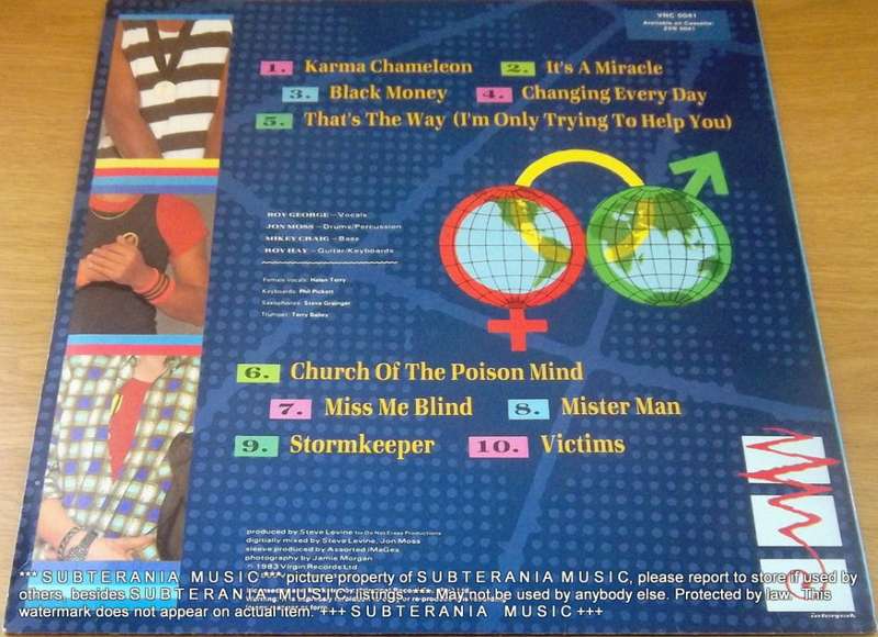 CULTURE CLUB Colour by Numbers Vinyl LP Record