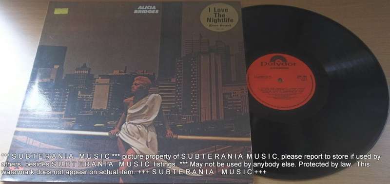 ALICIA BRIDGES I Love the Nightlife Vinyl LP Record