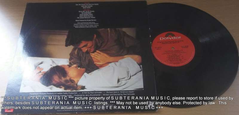 AMERICAN GIGOLO O.S.T. Vinyl LP Record