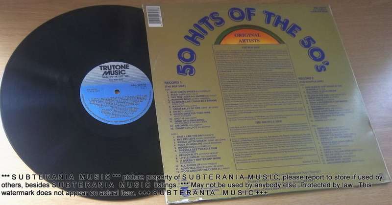 50 Hits of the 50`s 2 X Vinyl LP Record
