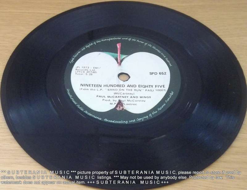 PAUL McCARTNEY AND WINGS Band on the Run 7` single