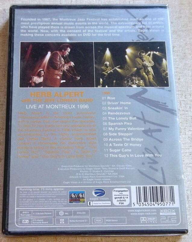 HERB ALPERT Live In Montreux 1996