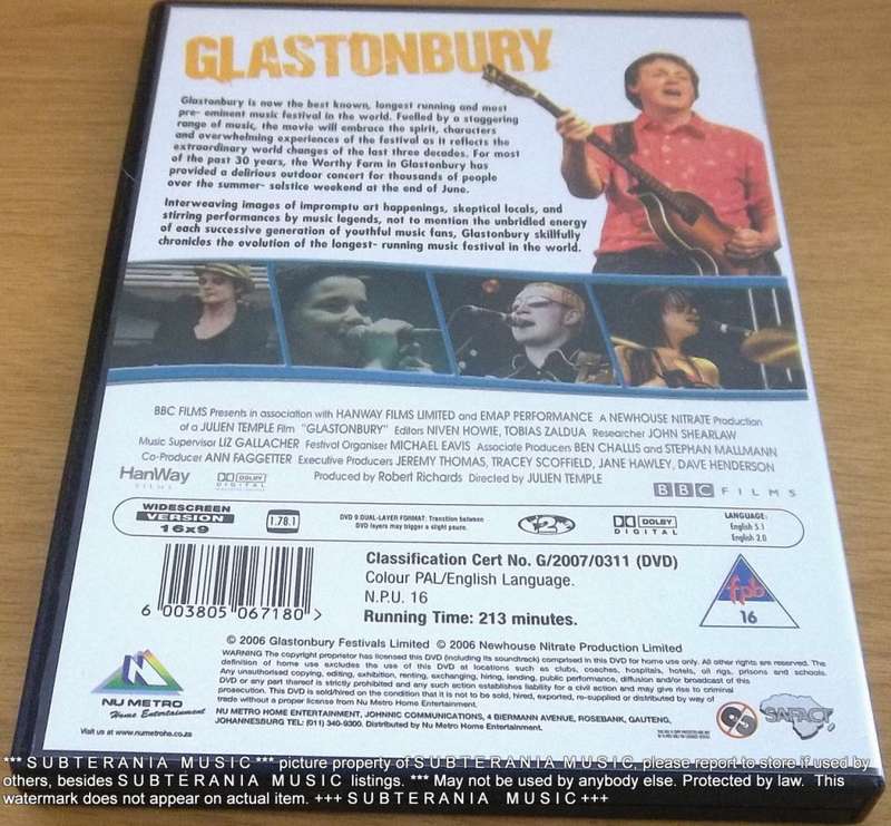 GLASTONBURY DVD