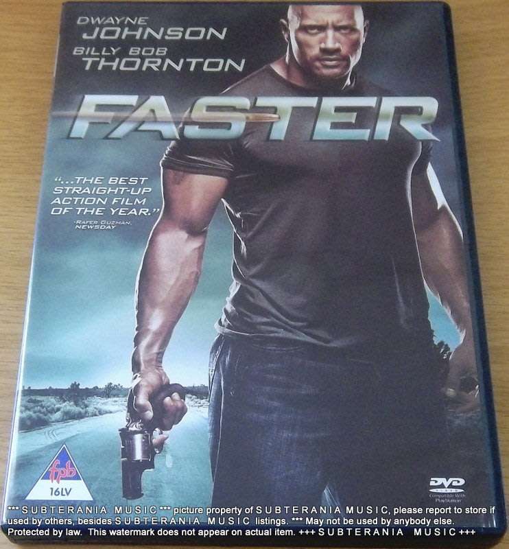 FASTER Dwayne Johnson  Movie DVD