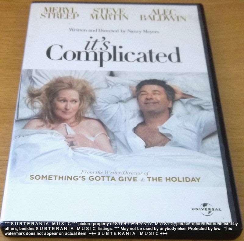 IT'S COMPLICATED Alec Baldwin Meryl Streep Steve Martin DVD [BBOX 3]