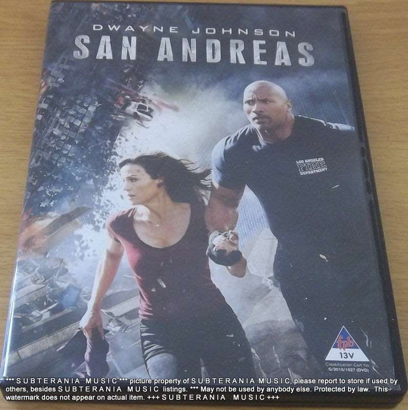SAN ANDREAS Dwayne Johnson Movie DVD