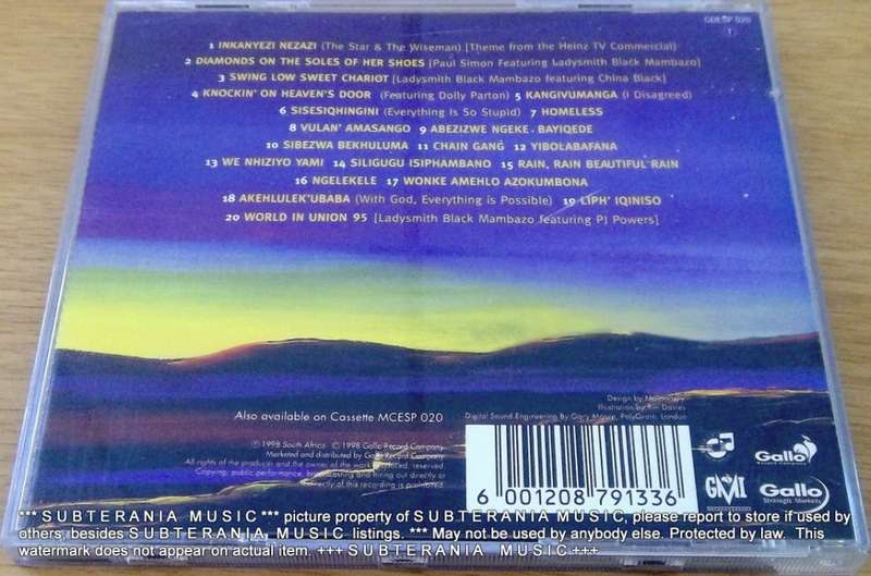 LADYSMITH BLACK MAMBAZO  The Star and the Wiseman Best Of  [Shelf G Box 19 + main stock room]