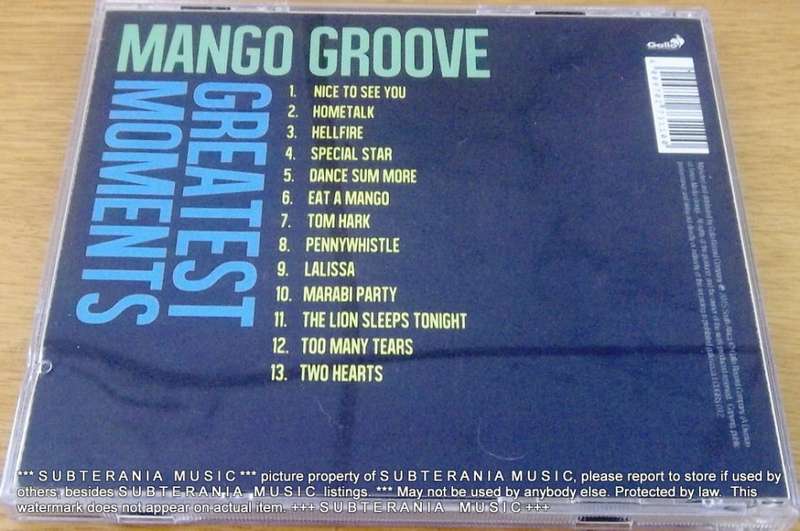 MANGO GROOVE Greatest Moments  [Shelf G Box 19]