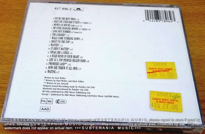 THE STYLE COUNCIL The Singular Adventures of the Style Council [Shelf G Box 19]