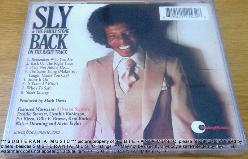 SLY & THE FAMILY STONE Back On The Right Track