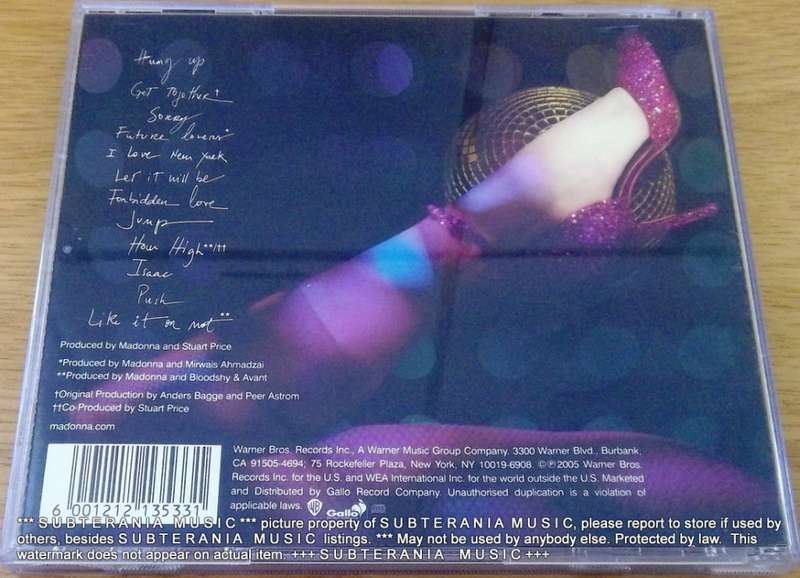 MADONNA Confessions on the Dance Floor  [Shelf G Box 20 + main stock room]