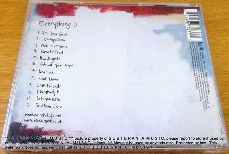 NINE BLACK ALPS Everything IS  [Shelf G Box 20]