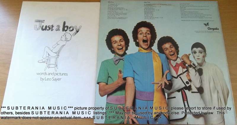 LEO SAYER Just a Boy with booklet Vinyl Record