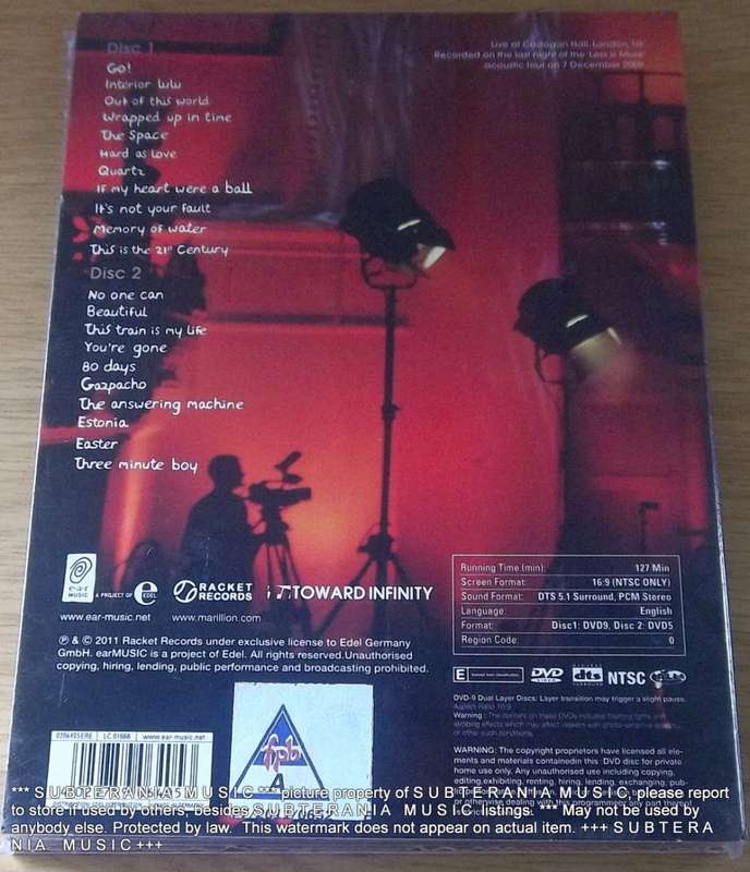 MARILLION Live From Cadogan Hall 2 X DVD