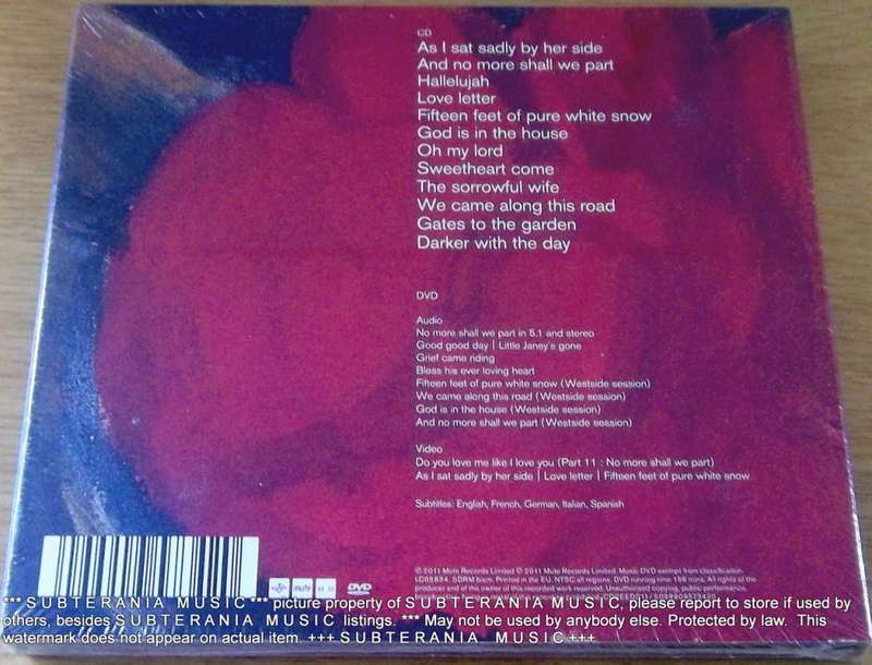 NICK CAVE & THE BAD SEEDS CD+DVD No More Shall We Part DELUXE EDITION