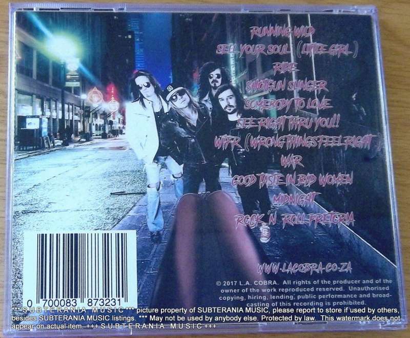 L.A. COBRA Shotgun Slinger CD