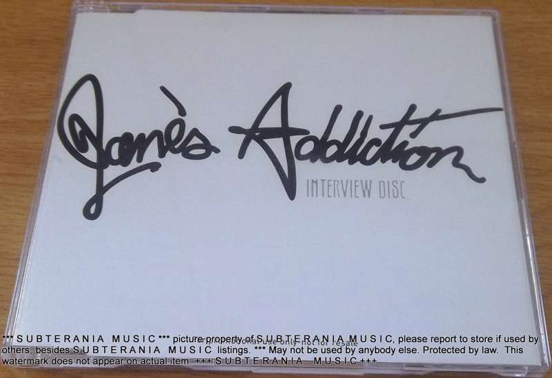 JANE`S ADDICTION Interview Disc  [Shelf G Box 21]