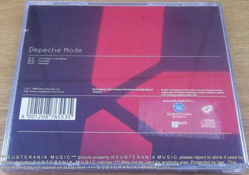 DEPECHE MODE Only When I Lose Myself CD